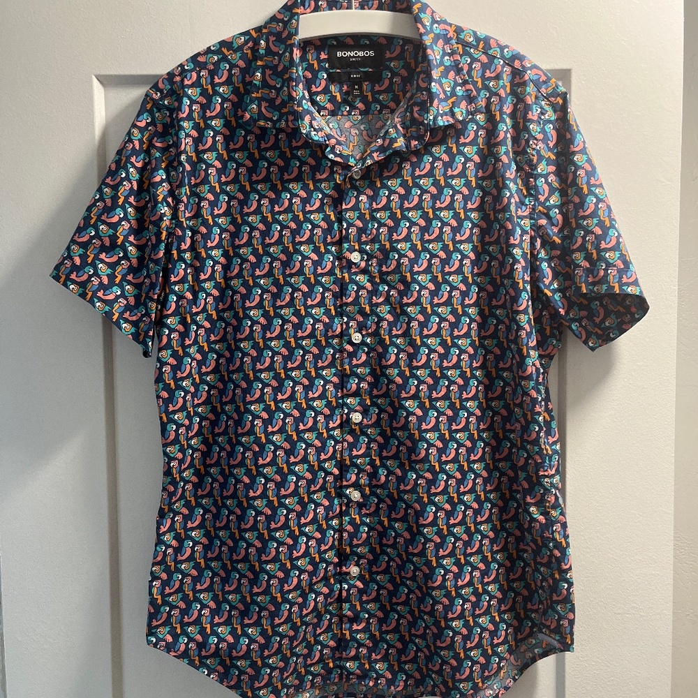 Bonobos Riviera Short Sleeve Slim Fit Medium